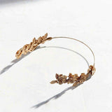 Golden flower headband