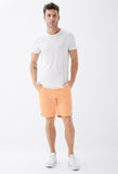 Cyan Cuffed Chino Shorts